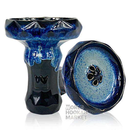 Big Maks Edge Hookah Bowl | Blue-Black