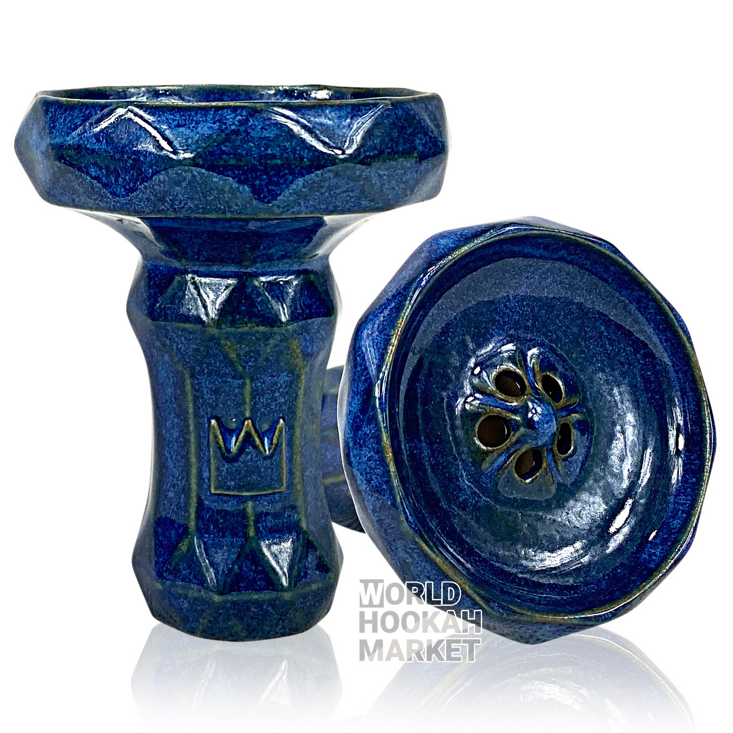 Big Maks Edge Hookah Bowl | Dark Blue