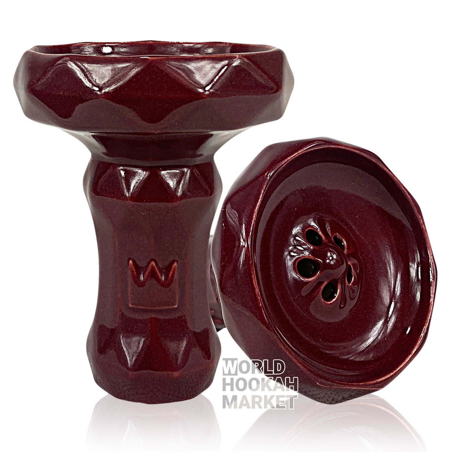 Big Maks Edge Hookah Bowl | Red